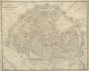 Karte von Hamburg (1839)